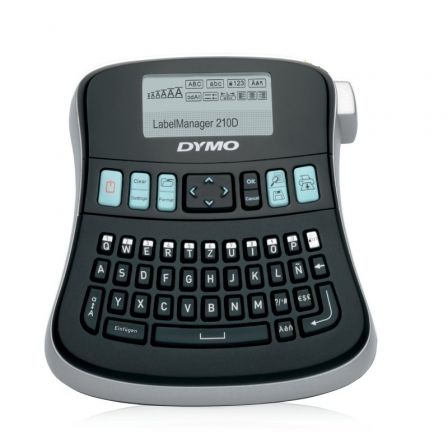 Dymo LabelManager 210D+ Rotuladora Electrónica QWERTY Negro/Plata Dymo LabelManager 210D+ Rotuladora Electrónica QWERTY Negro/Plata